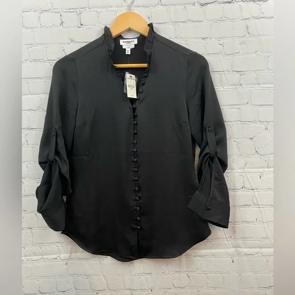 express black dress shirt Amazon.com: EXPRESS Men's Slim Cotton Stretch 1MX Dress Shirt - Solid Button-Up, Easy Care
